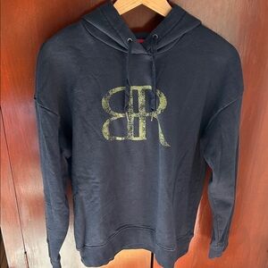 Banana Republic Black Hoodie with Gold Logo